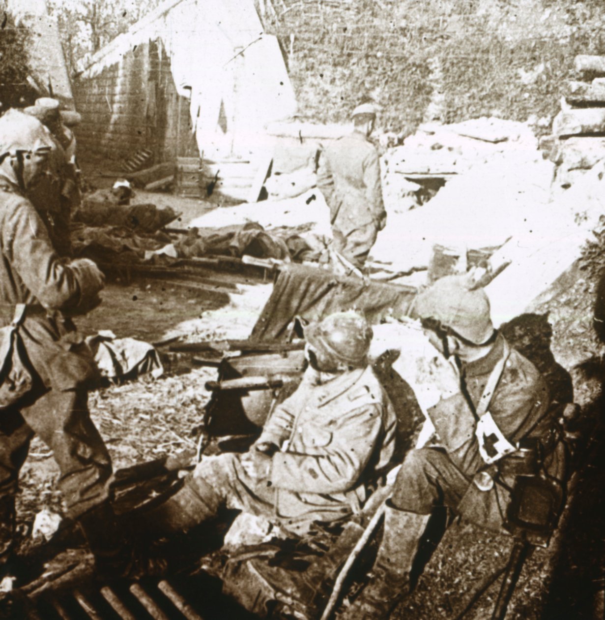 İlk yardım noktası, Verdun, kuzey Fransa, c1914-c1918 by Unbekannt