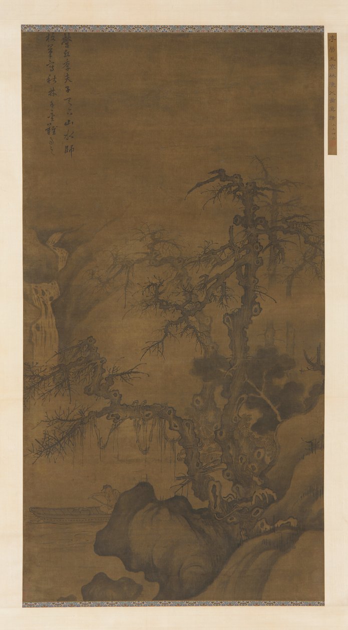 Balıkçı Kış Ağaçları Altında Tekne Gezisi, Ming hanedanı, 15. yüzyıl. by Unbekannt