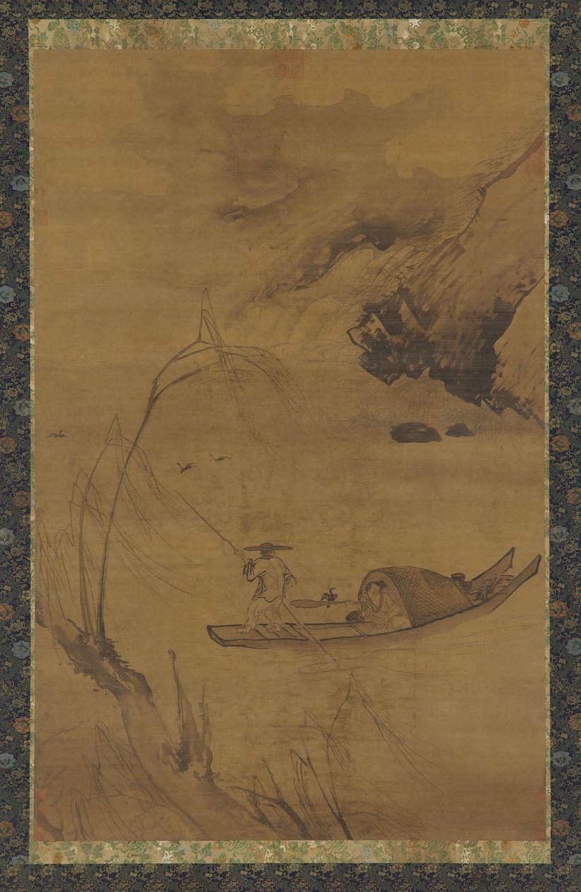 Karabataklarla Balık Tutma, Ming hanedanı, 16. yüzyıl. by Unbekannt