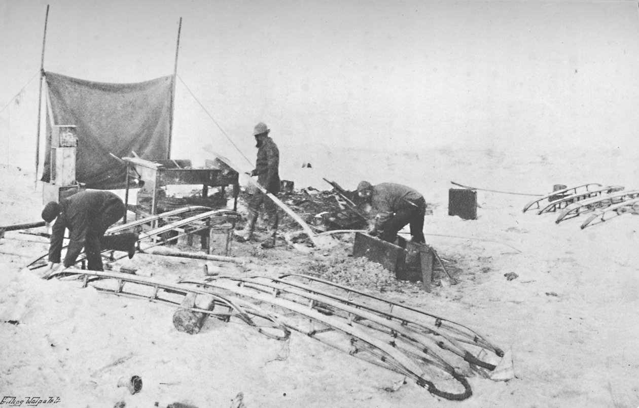 El Kızaklarının Koşucularla Takılması. Temmuz, 1895, 1897 by Unbekannt