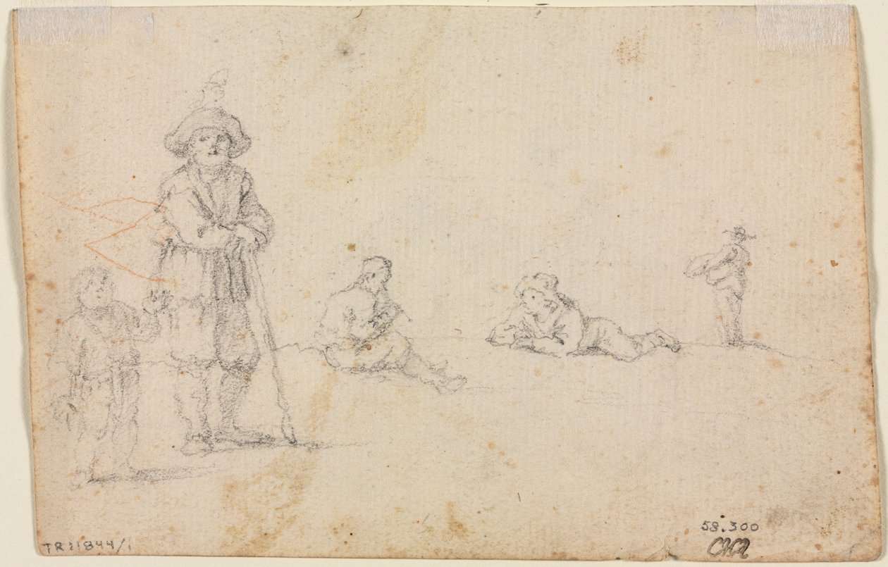 Beş Figür Çalışması, 1600