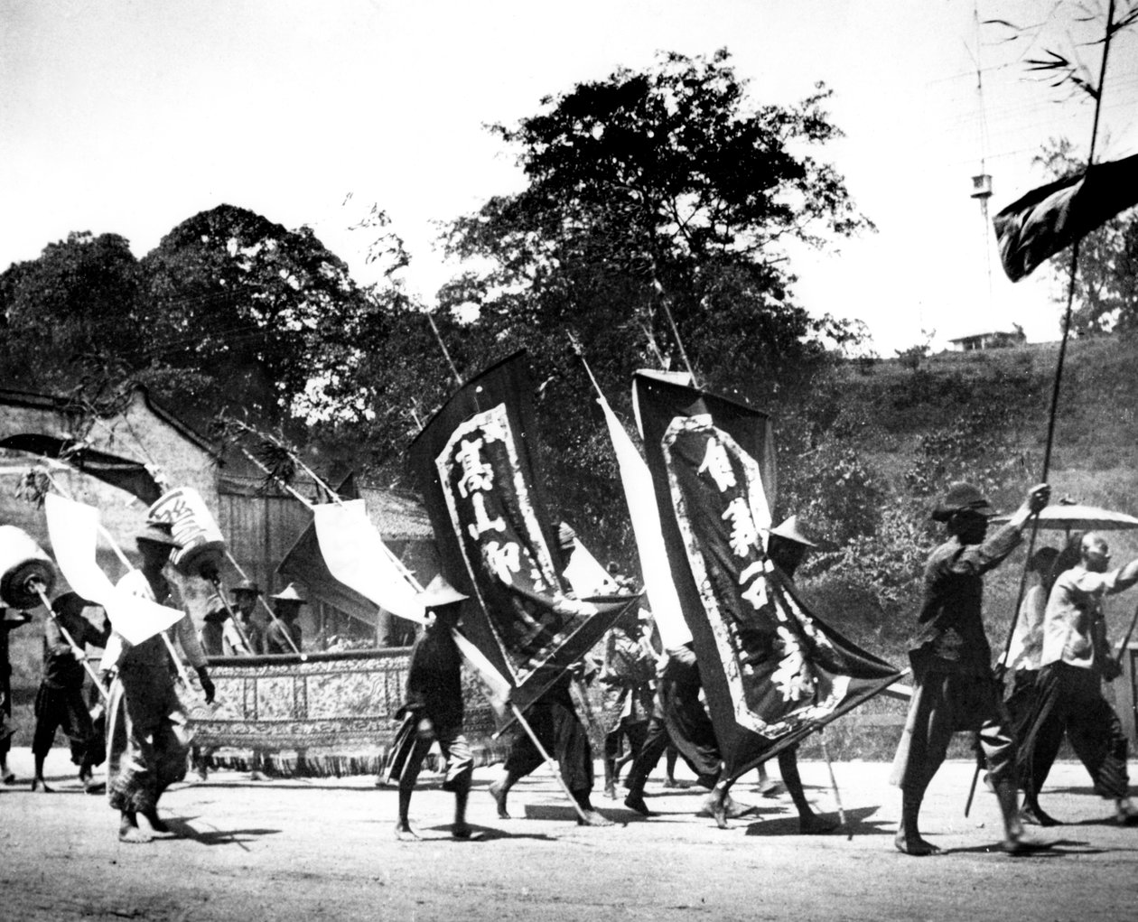 Bayrak taşıyıcılar, Singapur, 1900 by Unbekannt