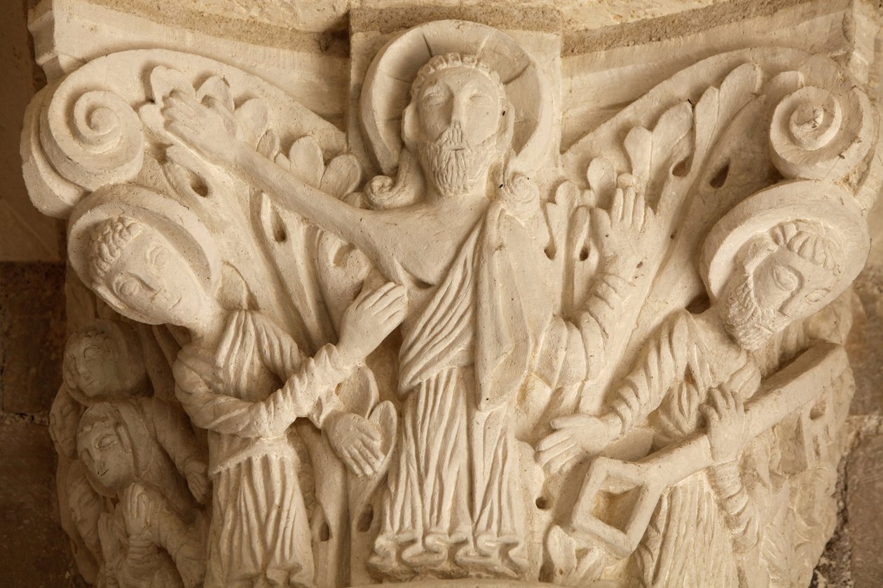 Fleury manastır bazilikası sundurma sermaye Saint Benoit sur Loire Fransa by Unbekannt