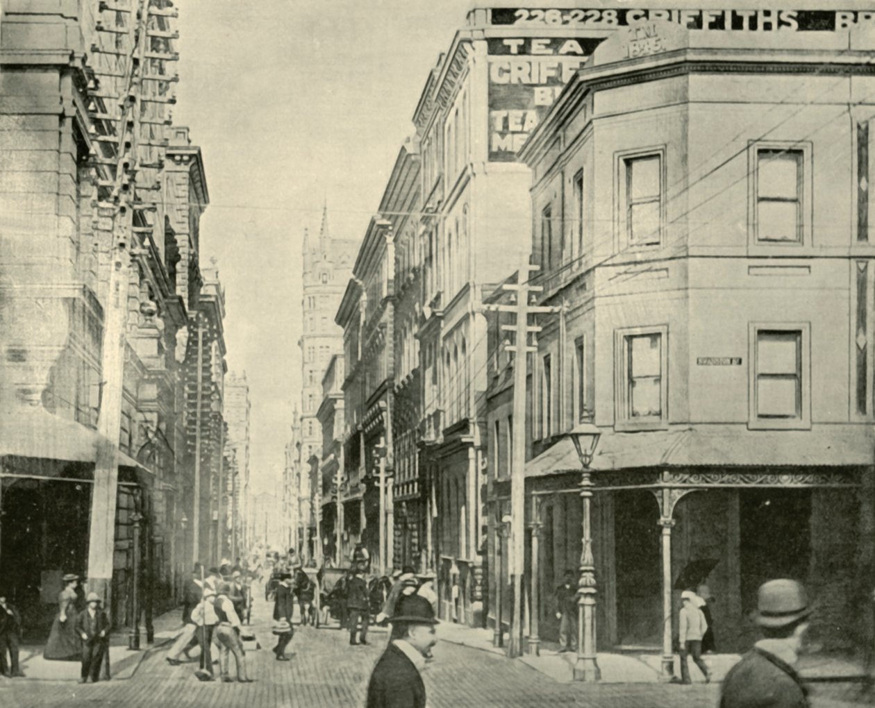 Flinders Lane, Melbourne, 1901. by Unbekannt