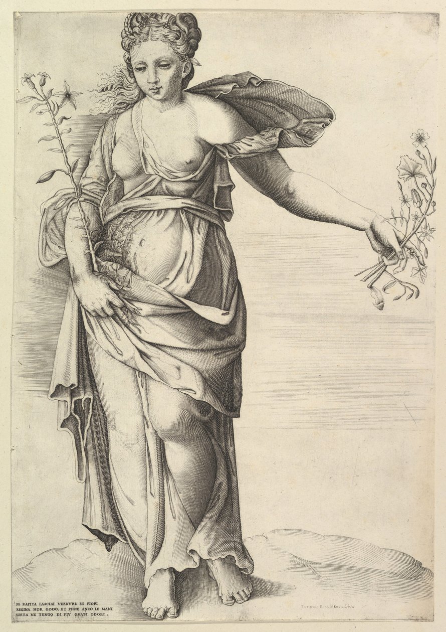 Flora, yaklaşık 1560-70. by Unbekannt
