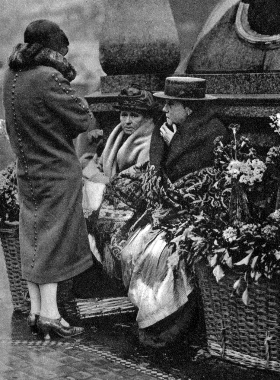 Çiçek satıcıları, Piccadilly Circus, Londra, 1926-1927 by Unbekannt