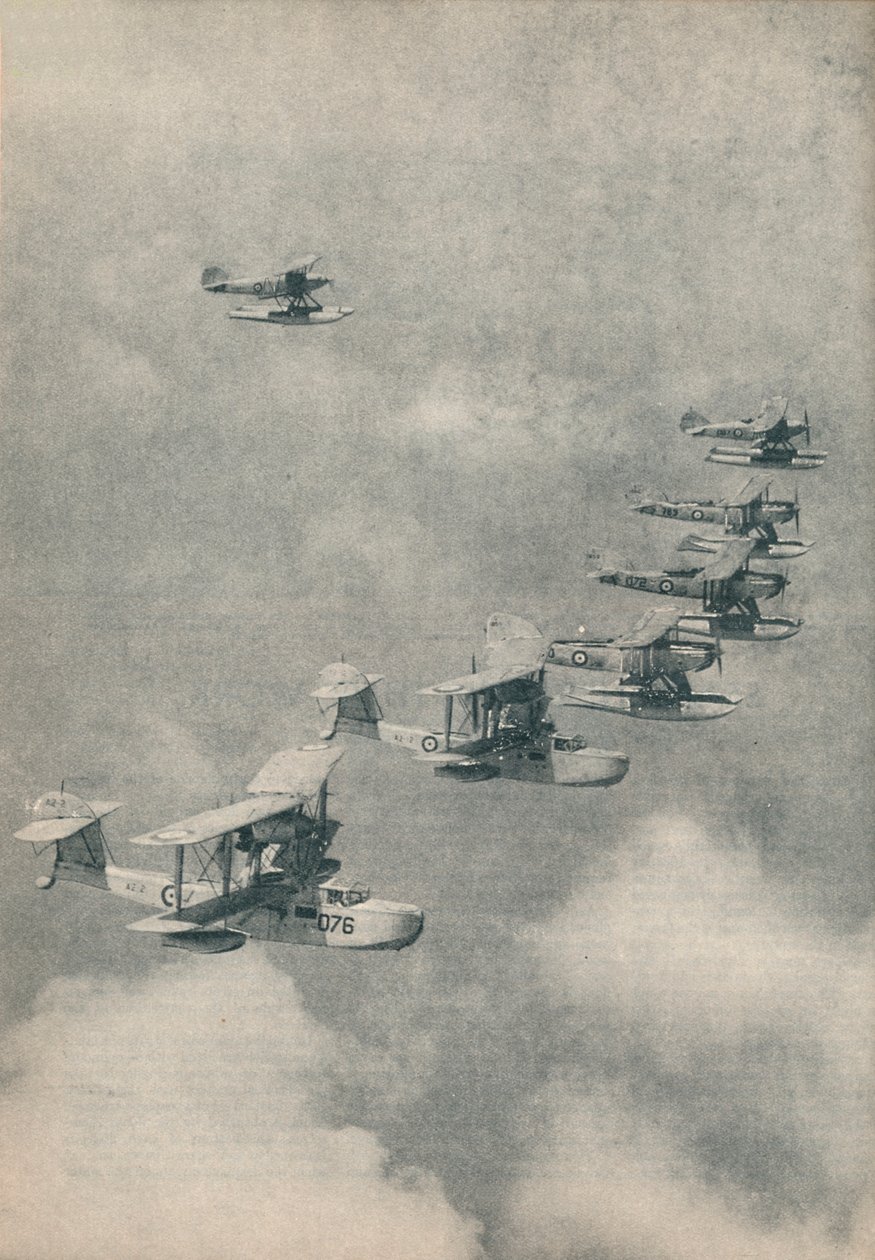 Kraliyet Donanması uçak gemilerinden uçan tekneler ve yüzer uçaklar, c1936 c1937 by Unbekannt