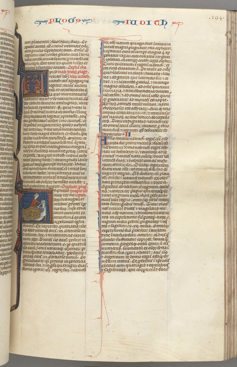 fol. 194r, Judith, baş harfi A, Judith Holofernes