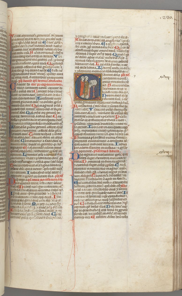 fol. 230r, Mezmur 97, ilk C