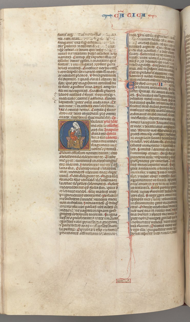 fol. 249v, Song of Songs, OF, the Virgin and Child, c. 1275-1300. by Unbekannt