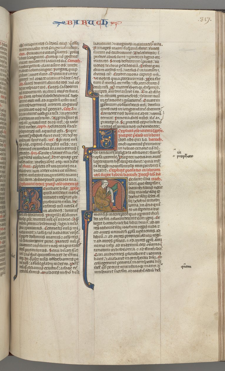 fol. 317r, Baruch, baş harfi H