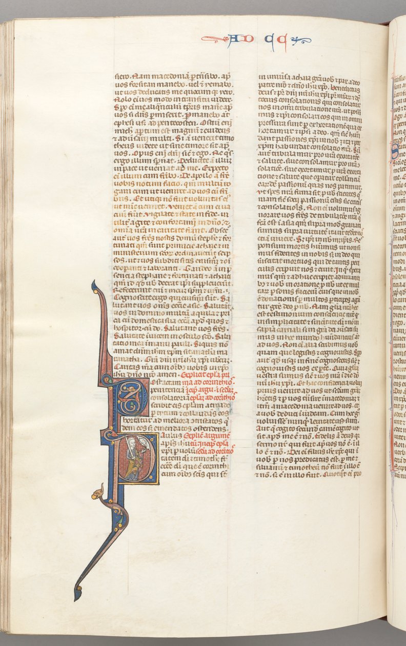 fol. 445v, Corinthians II, ilk P