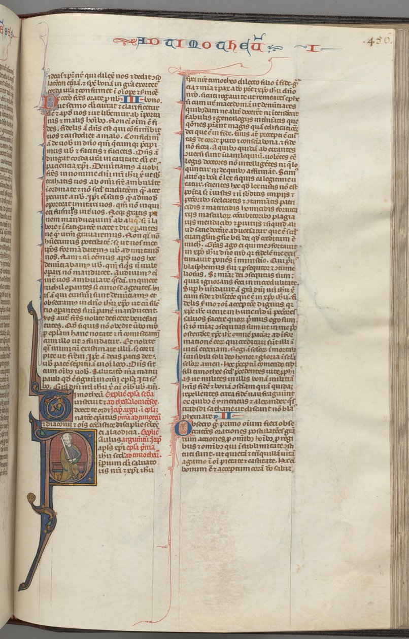 fol. 456r, Timothy I, ilk P