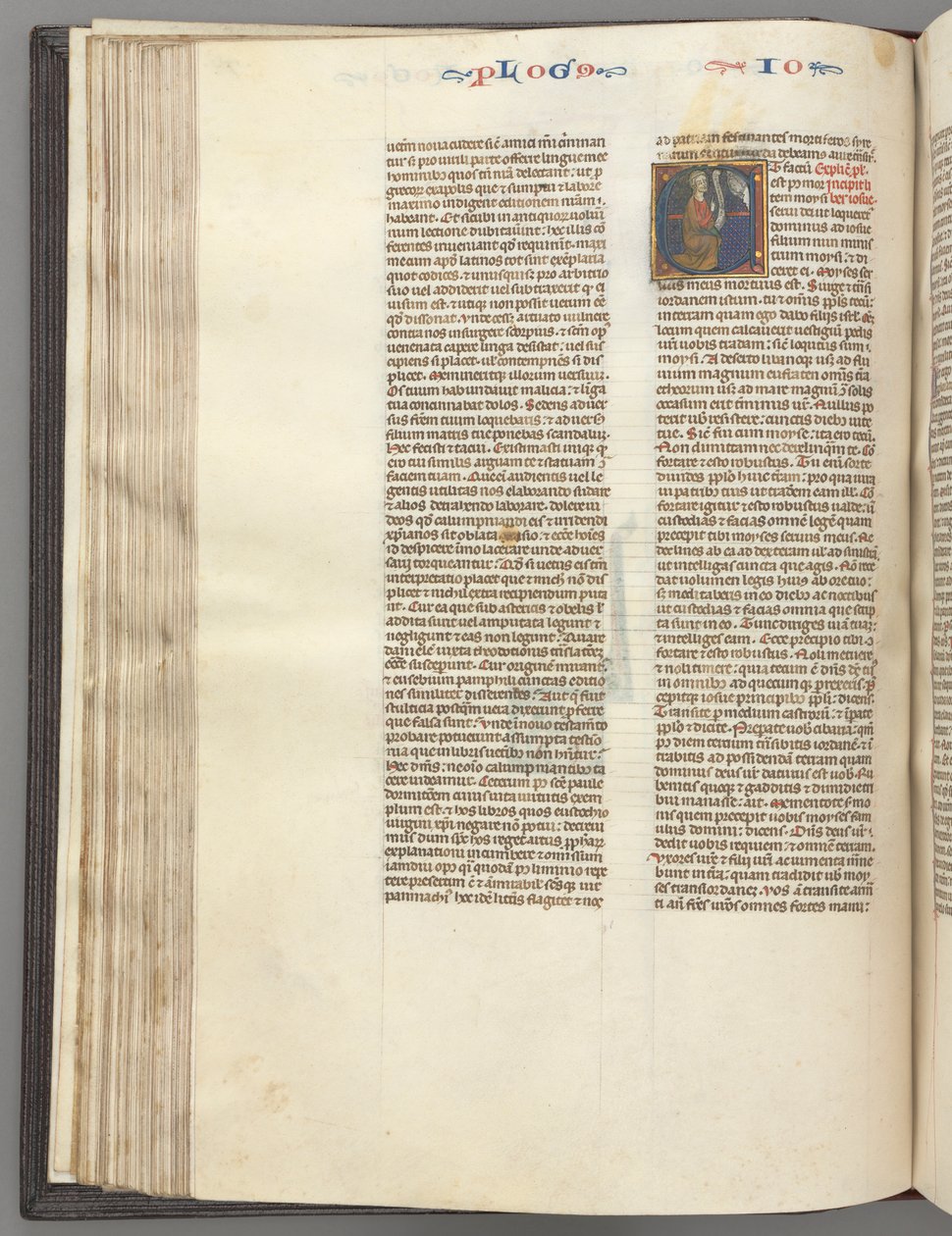 fol. 76v, Joshua, baş harfi E, Joshua