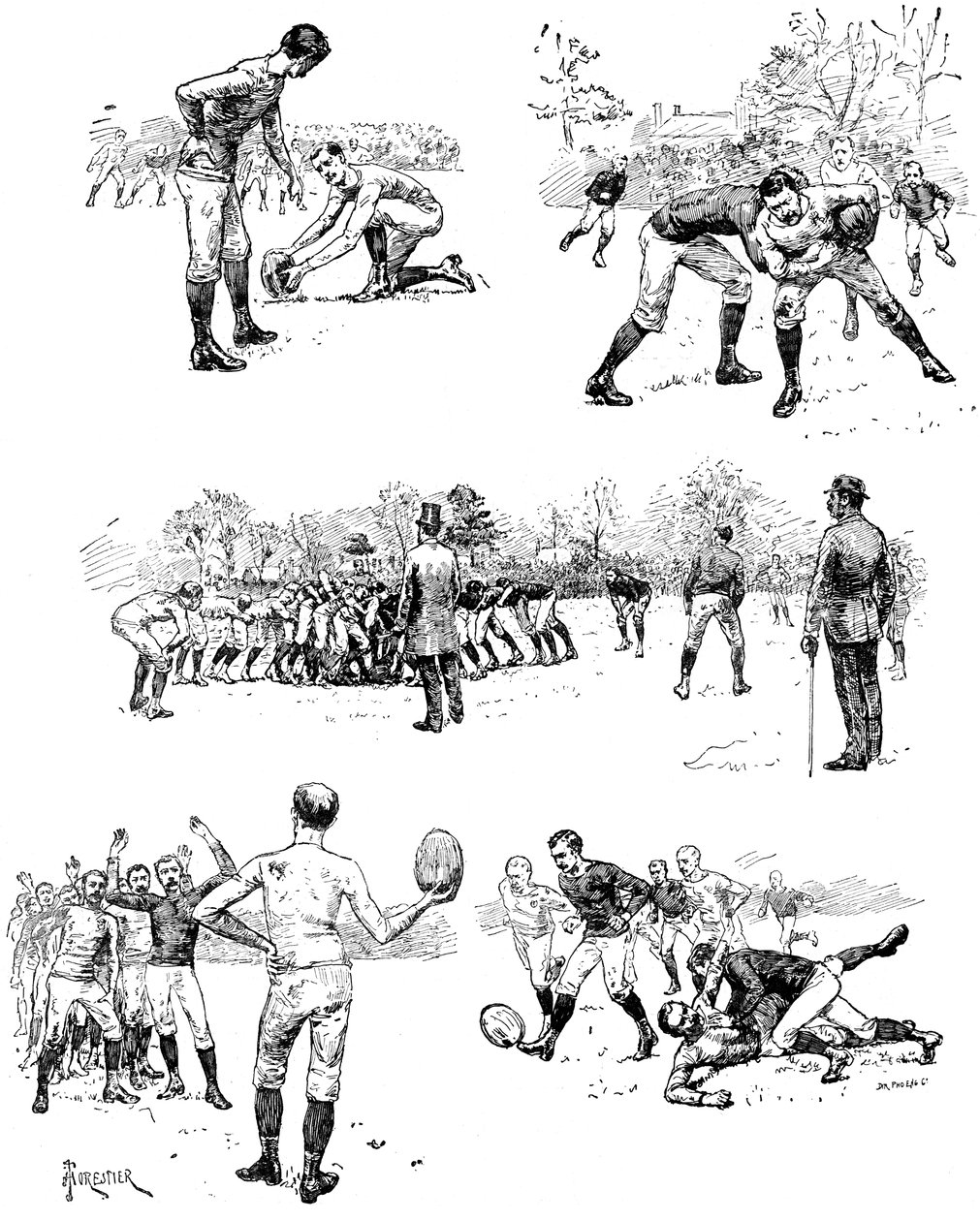 Futbol Eskizleri, 1887 by Unbekannt