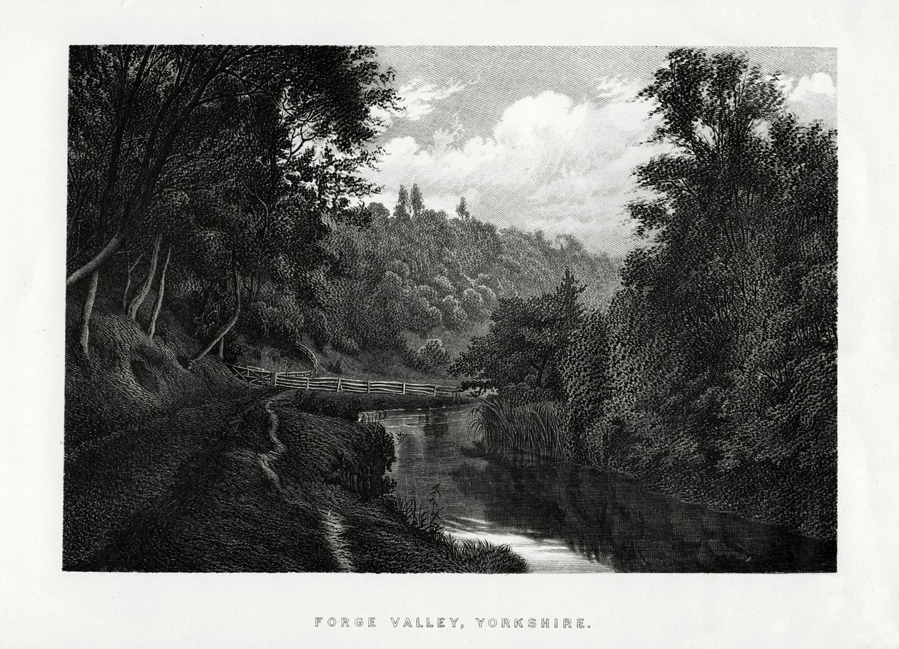 Forge Vadisi, Yorkshire, 1896 by Unbekannt