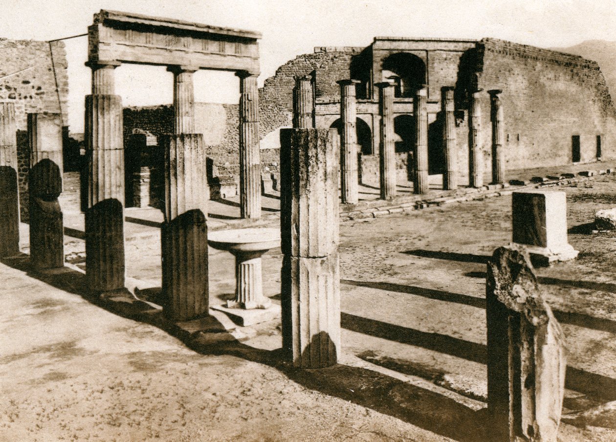 Üçgen forum, Pompeii, İtalya, c1900s by Unbekannt