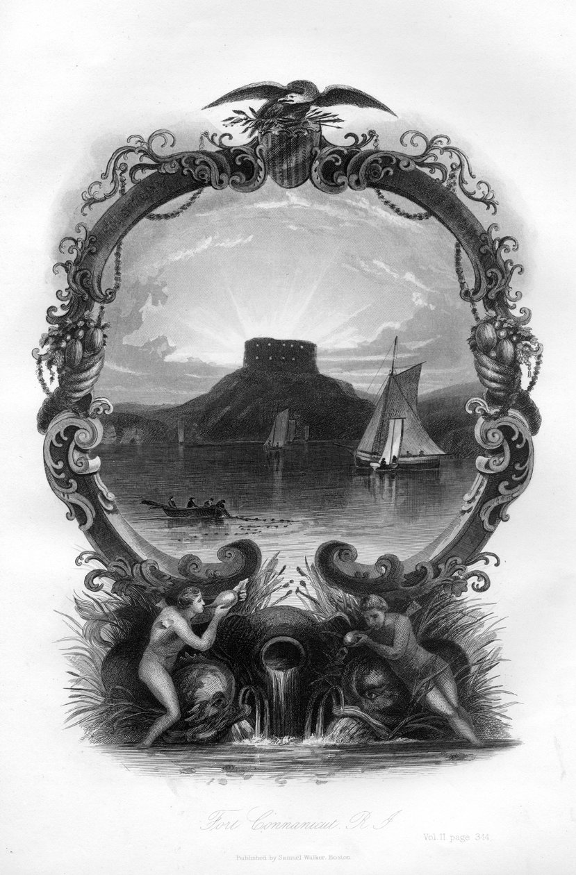 Fort Connanicut, Rhode Island, 1855 by Unbekannt