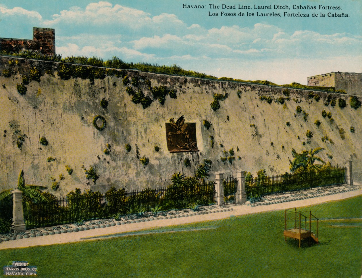 Foso de los Laureles ve La Cabana Kalesi, Havana, Küba, c1920 by Unbekannt