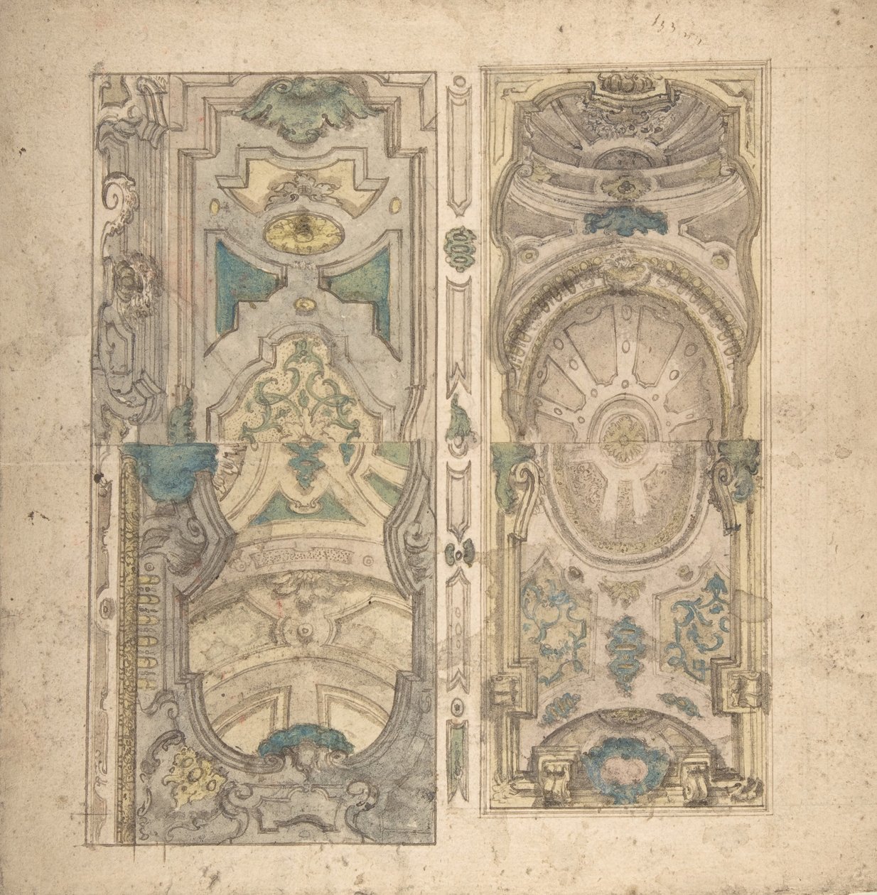 Bir Kasa için Dört Alternatif Tasarım, 1700-1780. by Unbekannt