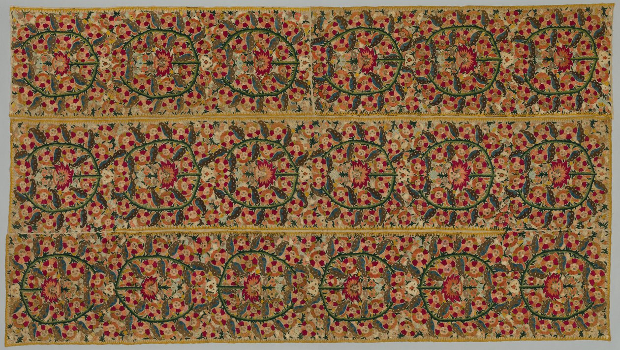 Bir Yatak Örtüsünden Dört Bordür, 1700