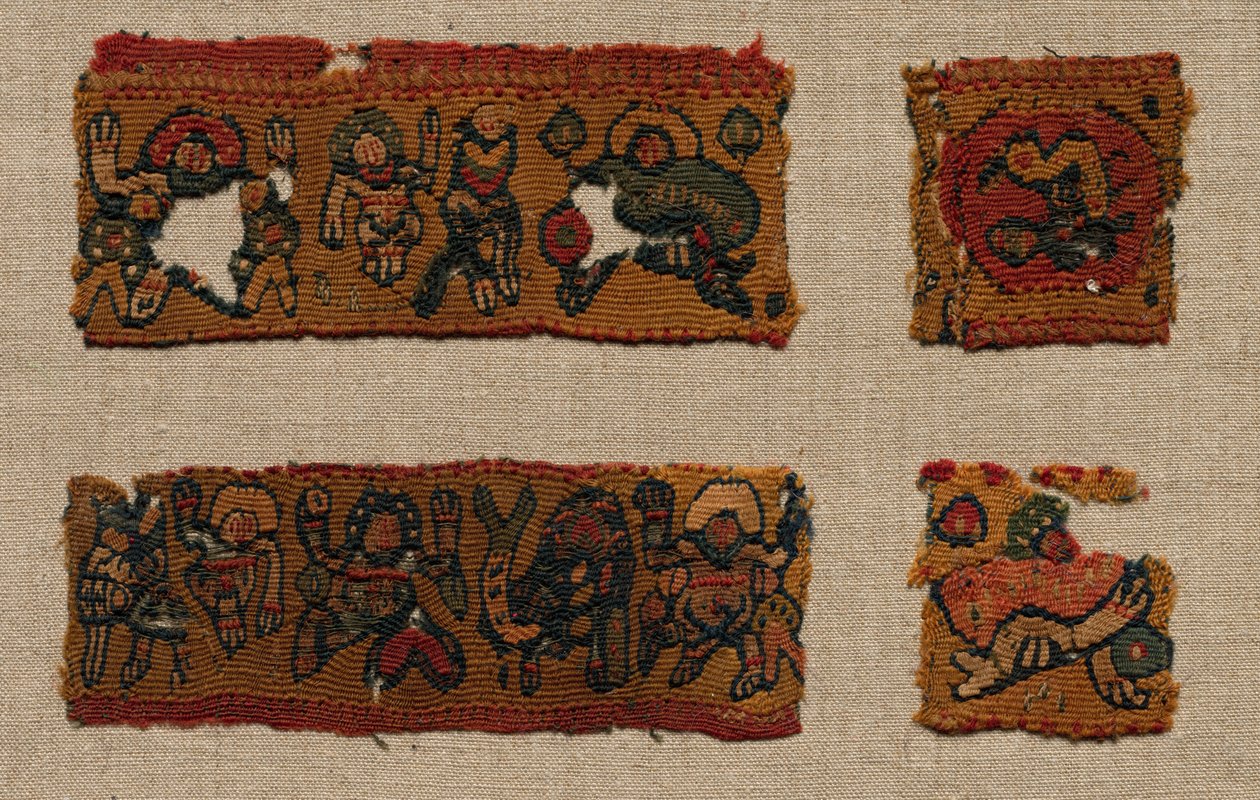 Bir Tuniğin Gamadion Bordunun Dört Parçası, 400