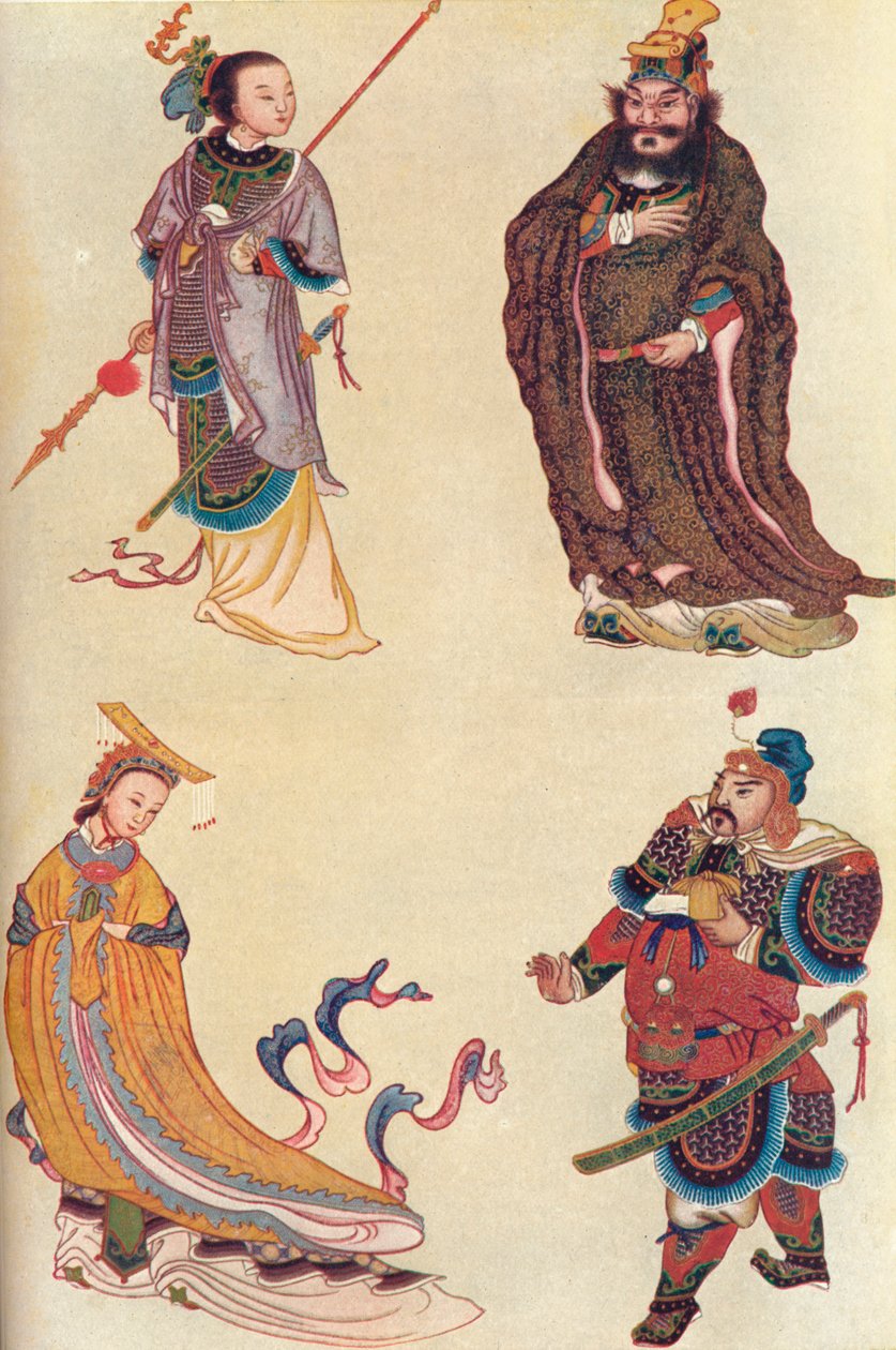 Çin tarihinin dört ünlü figürü, 1907 by Unbekannt