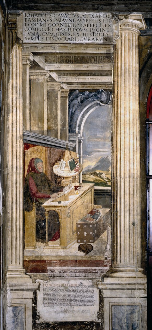 Francesco Petrarca çalışmasında by Unbekannt