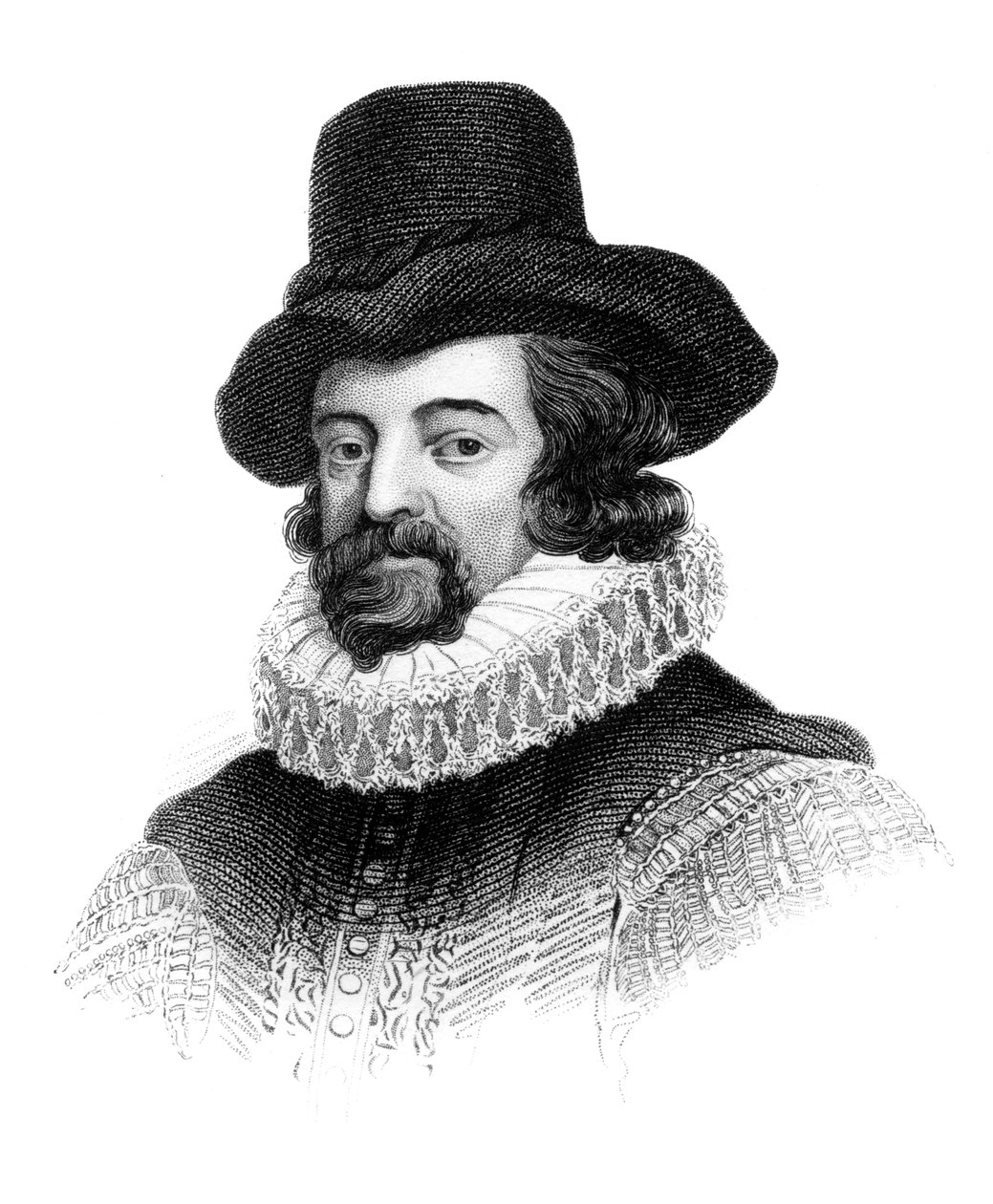Francis Bacon, Vikont St Albans, İngiliz filozof, devlet adamı ve deneme yazarı, c1850 by Unbekannt
