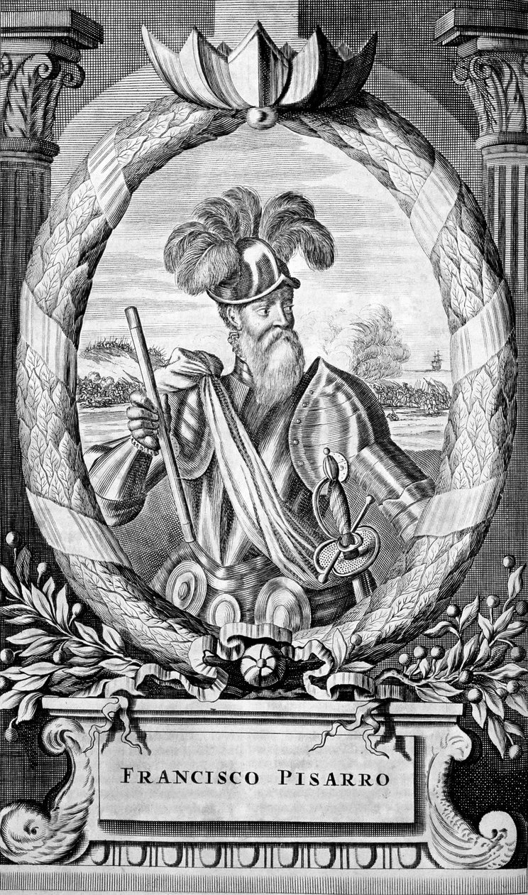 Francisco Pizarro, 15. yüzyıl İspanyol fatihi, 1671 by Unbekannt