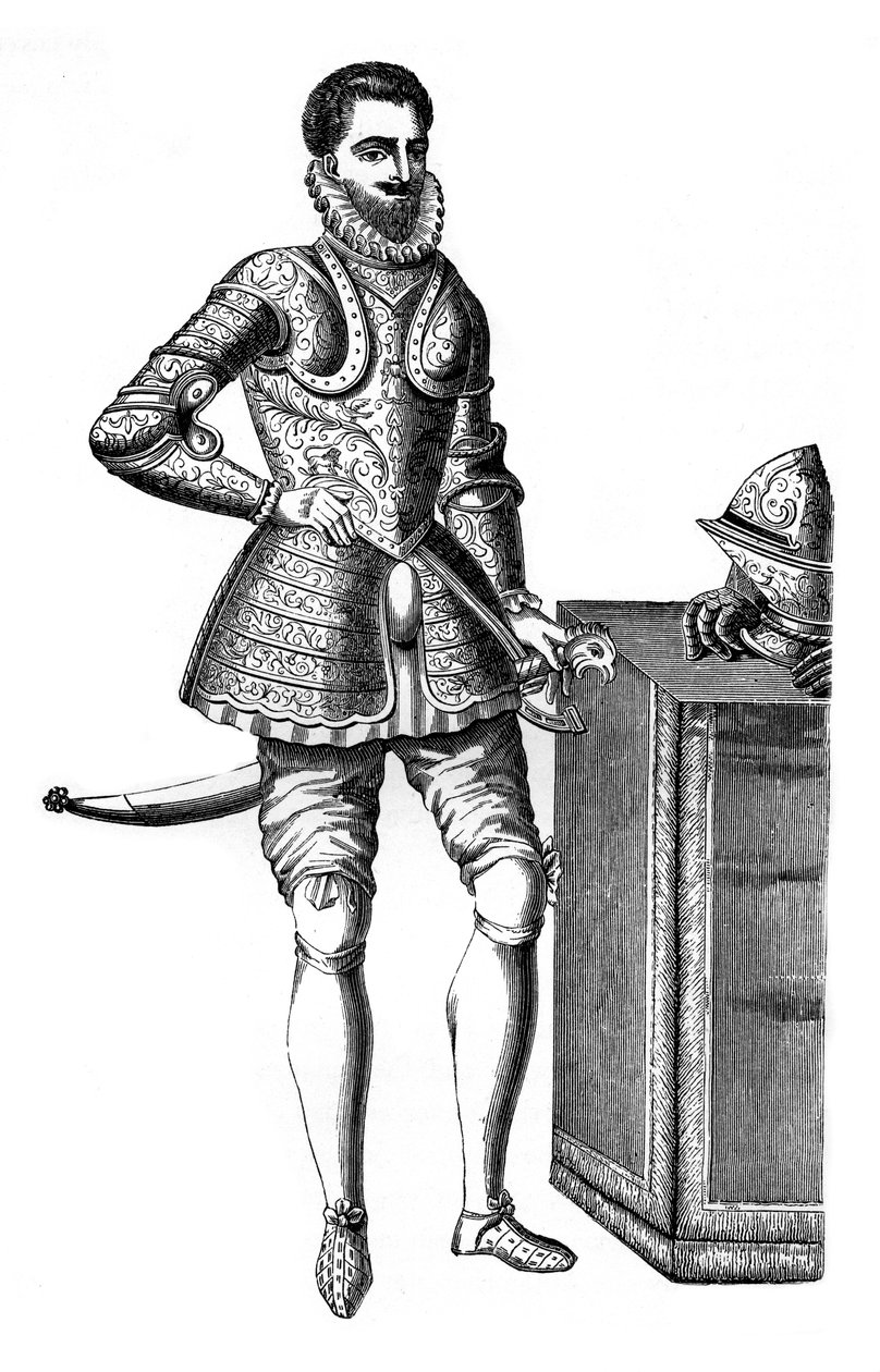 François, Anjou ve Alencon Dükü, şamlı zırh içinde, 16. yüzyıl, 1870 by Unbekannt