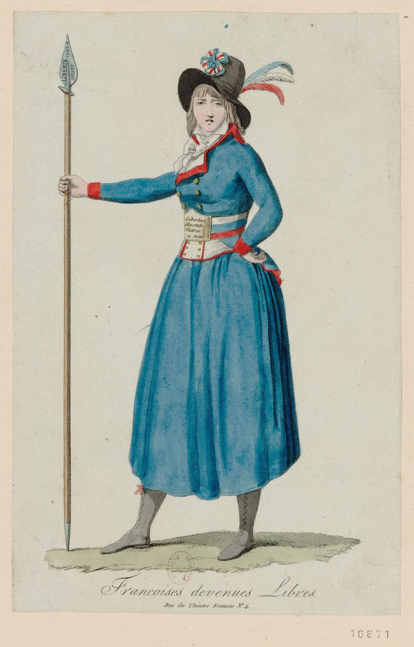 Françoiselar özgürleşiyor. Kadınların Versay Yürüyüşü, 5 Ekim 1789, 1789. by Unbekannt