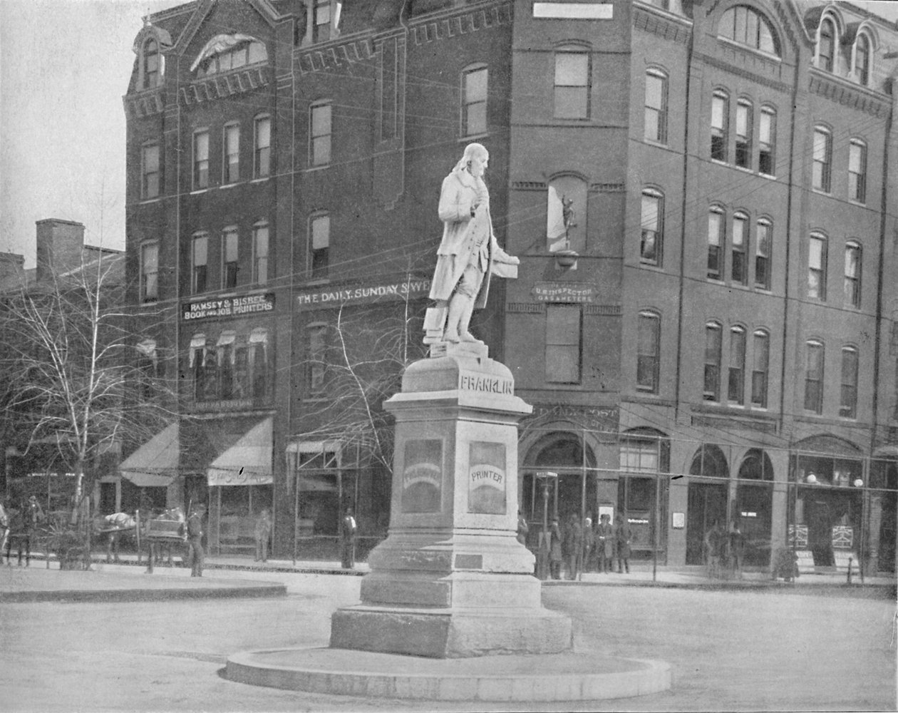 Franklin Heykeli, Washington, DC, c1897. by Unbekannt
