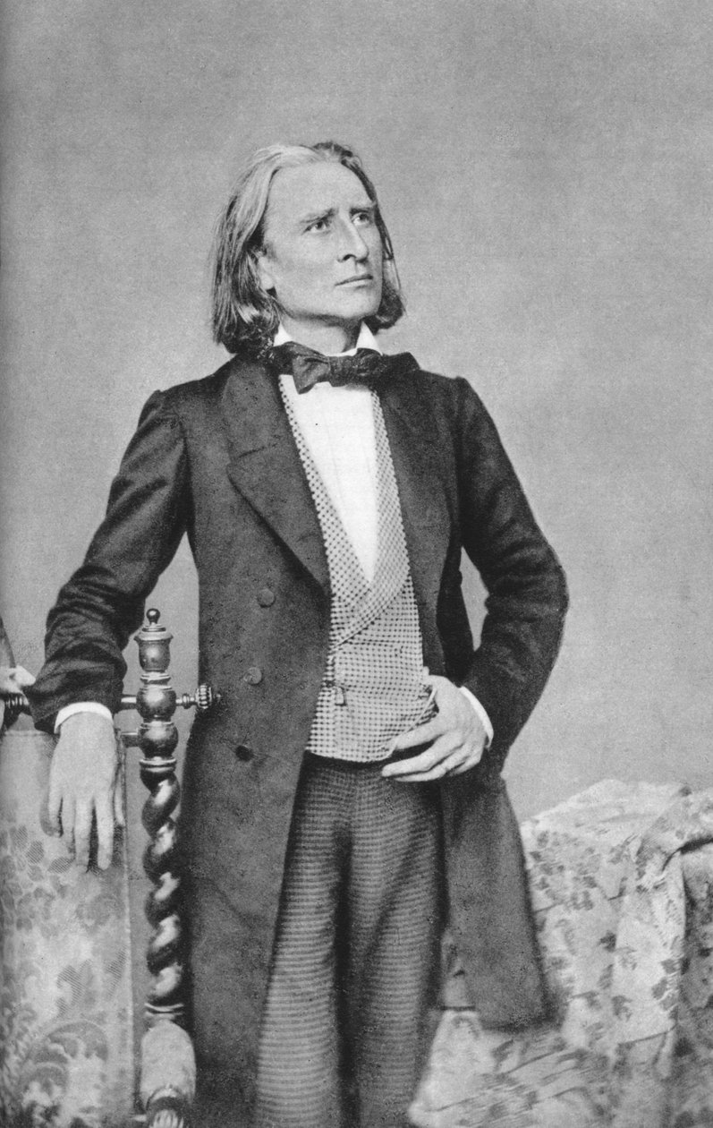 Franz Liszt, 19. yüzyıl Macar besteci, piyanist, şef ve öğretmen by Unbekannt