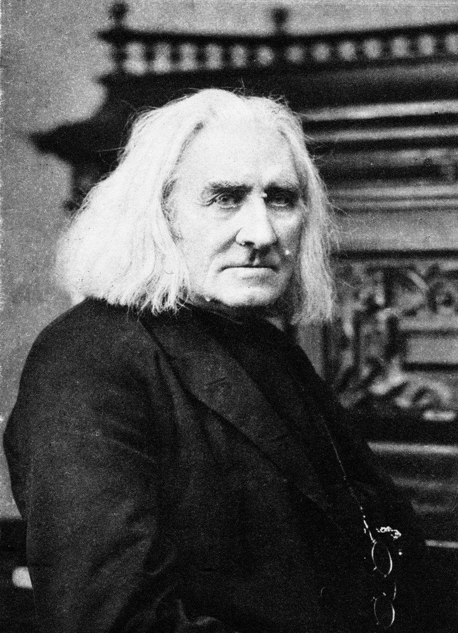 Franz Liszt, Macar piyanist ve besteci, 19. yüzyılın sonlarında by Unbekannt