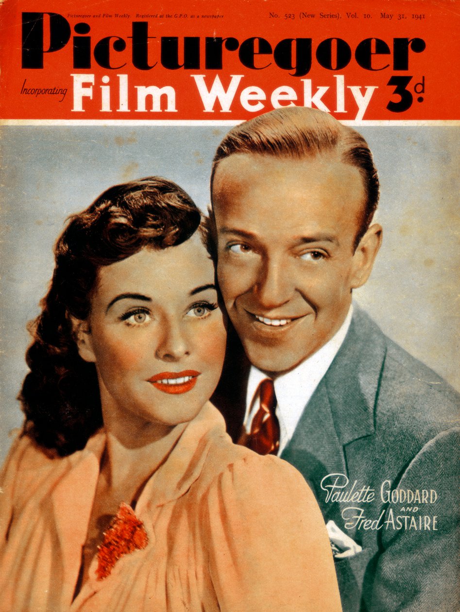 Fred Astaire 1899-1987 ve Paulette Goddard 1910-1990, oyuncular, 1941 by Unbekannt