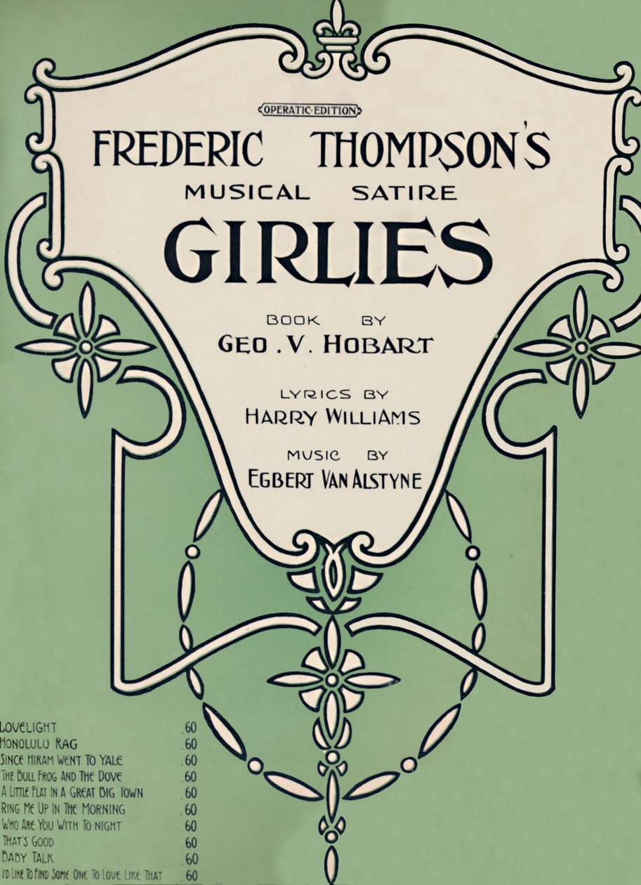 Frederic Thompsons Müzikli Hiciv Kızları, 1911. by Unbekannt