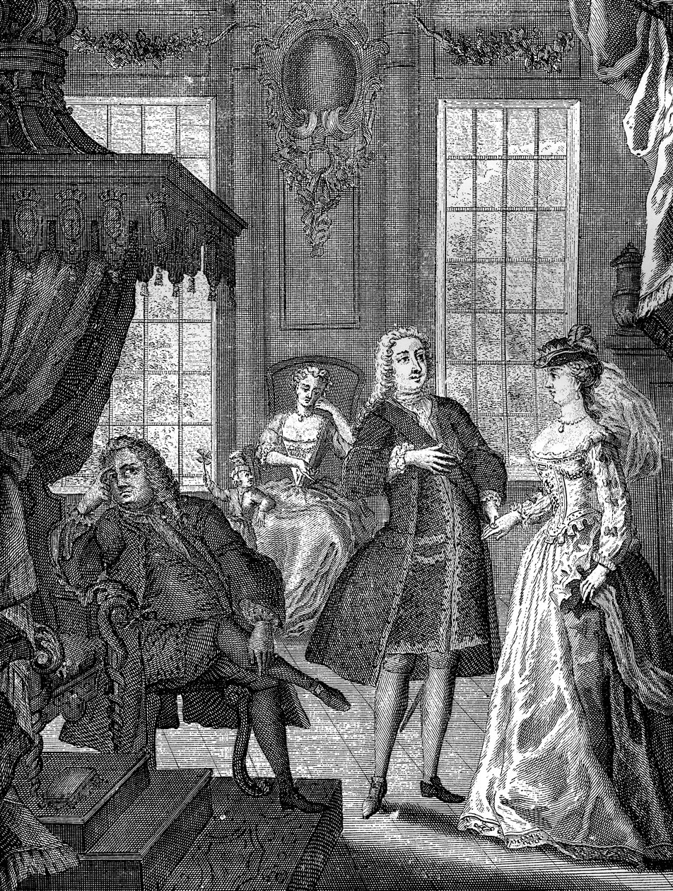 Galler Frederick Prensi ve Saxe-Gotha Prensesi Augusta, 1736 by Unbekannt