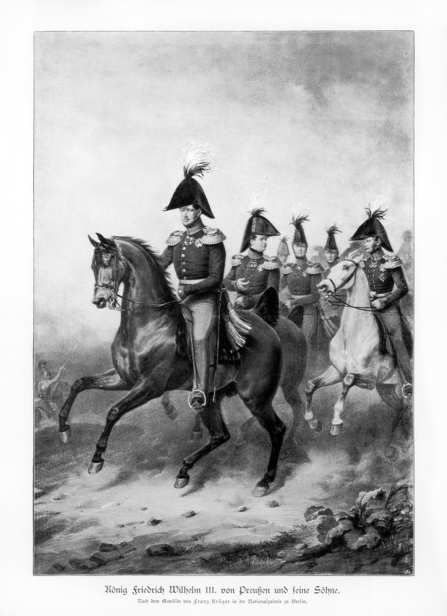 Frederick William III, Prusya Kralı ve oğulları, 1900 by Unbekannt