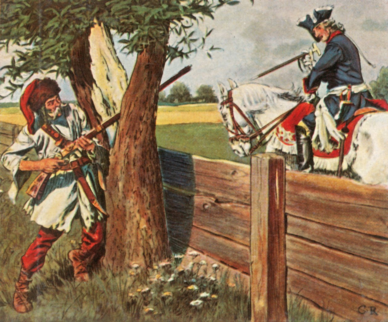 Büyük Frederick, hızlı düşünme yoluyla tehlikeden kaçar, 1758, 1936. by Unbekannt