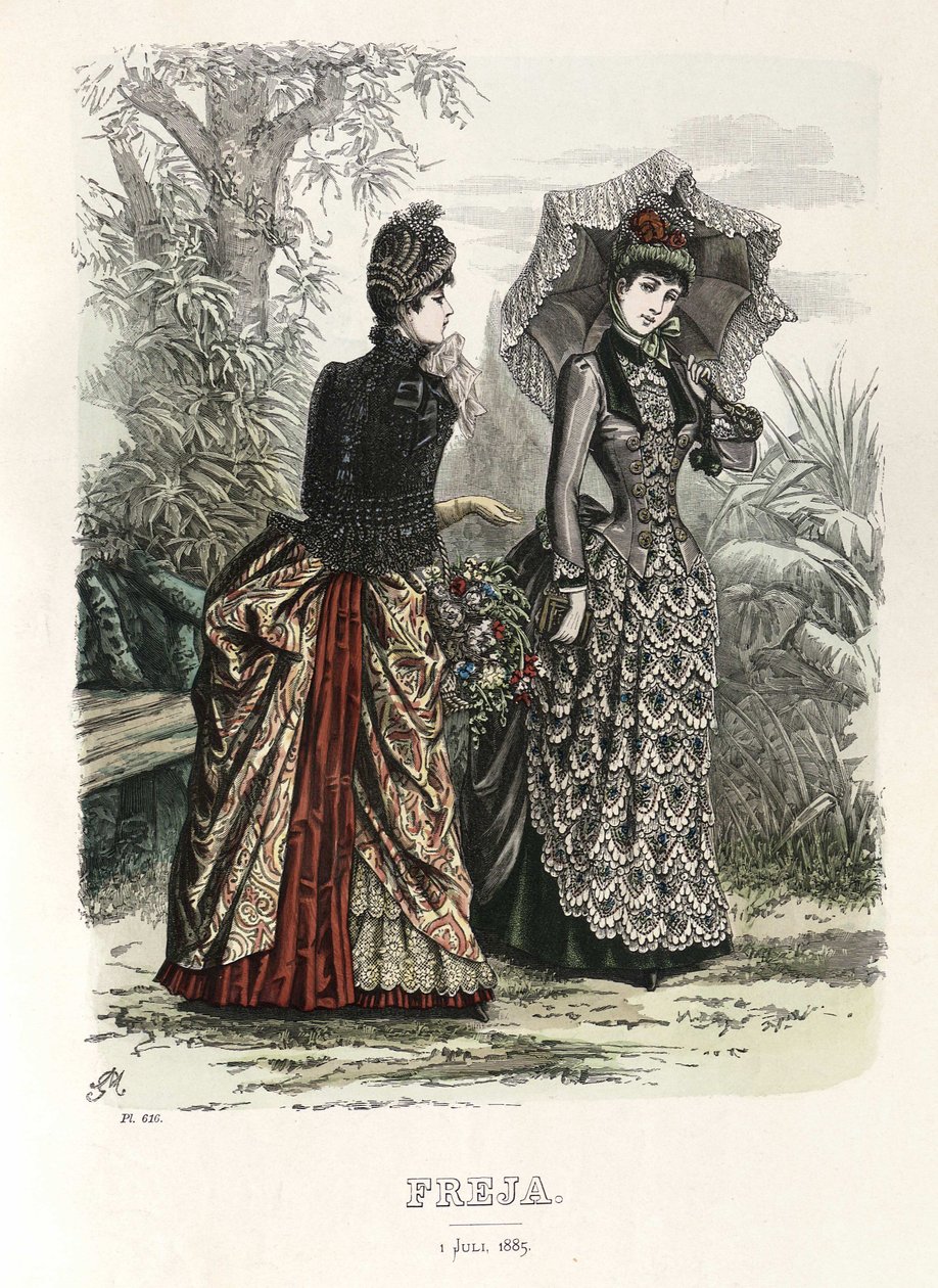 Freja- resimli İskandinav moda dergisi 1885, resim no. 13 by Unbekannt
