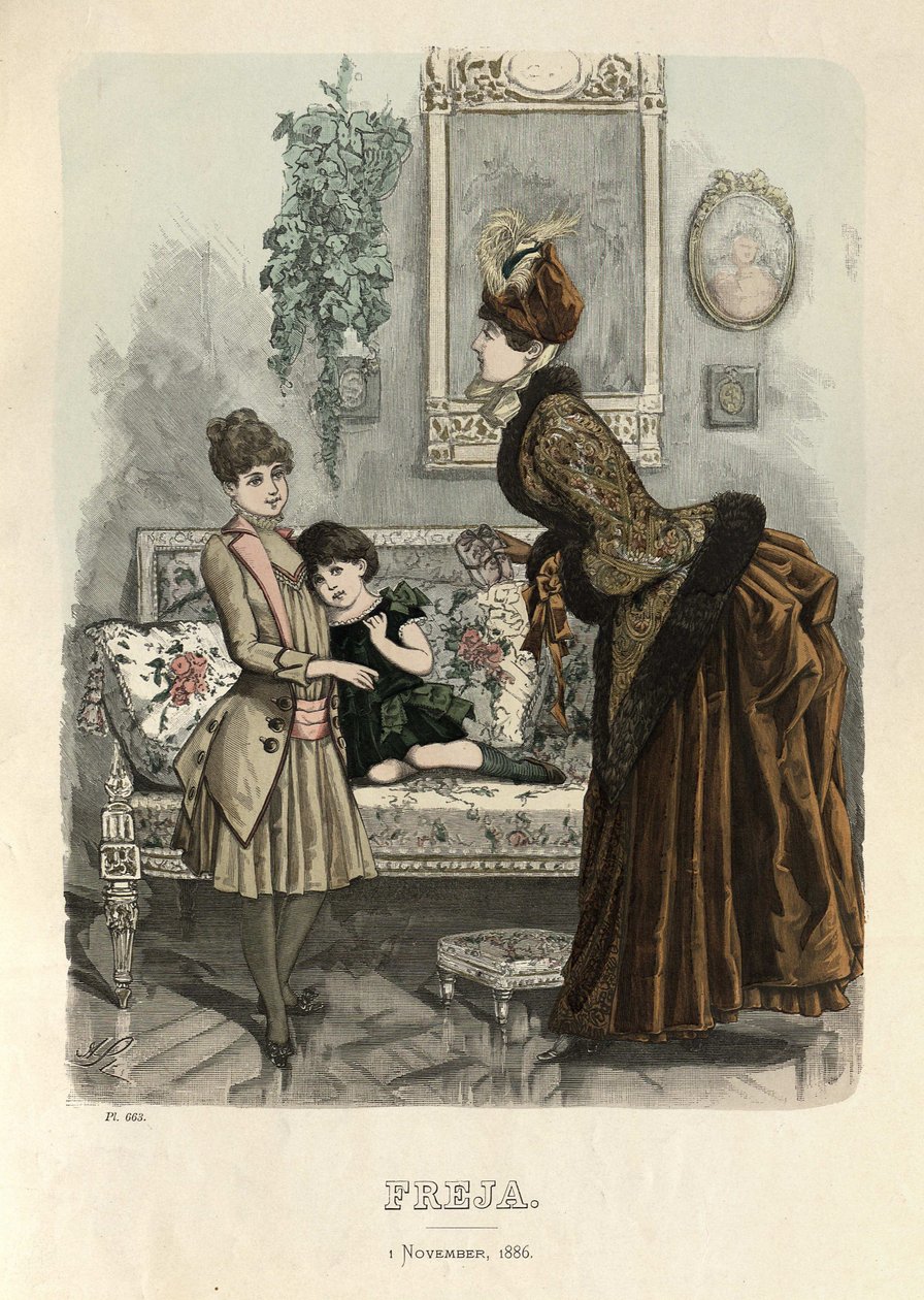 Freja resimli İskandinav moda dergisi by Unbekannt