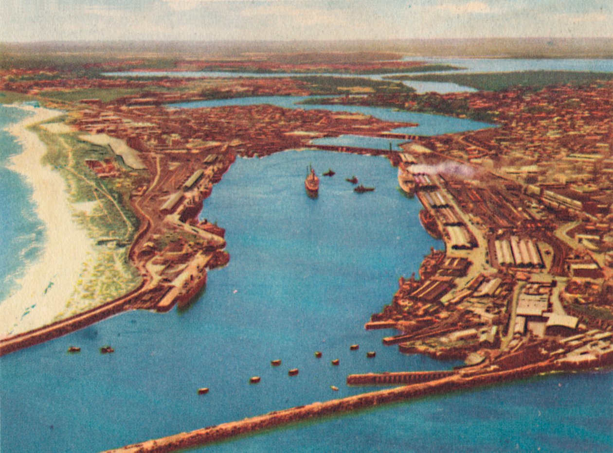 Havadan Fremantle Limanı, c1947. by Unbekannt