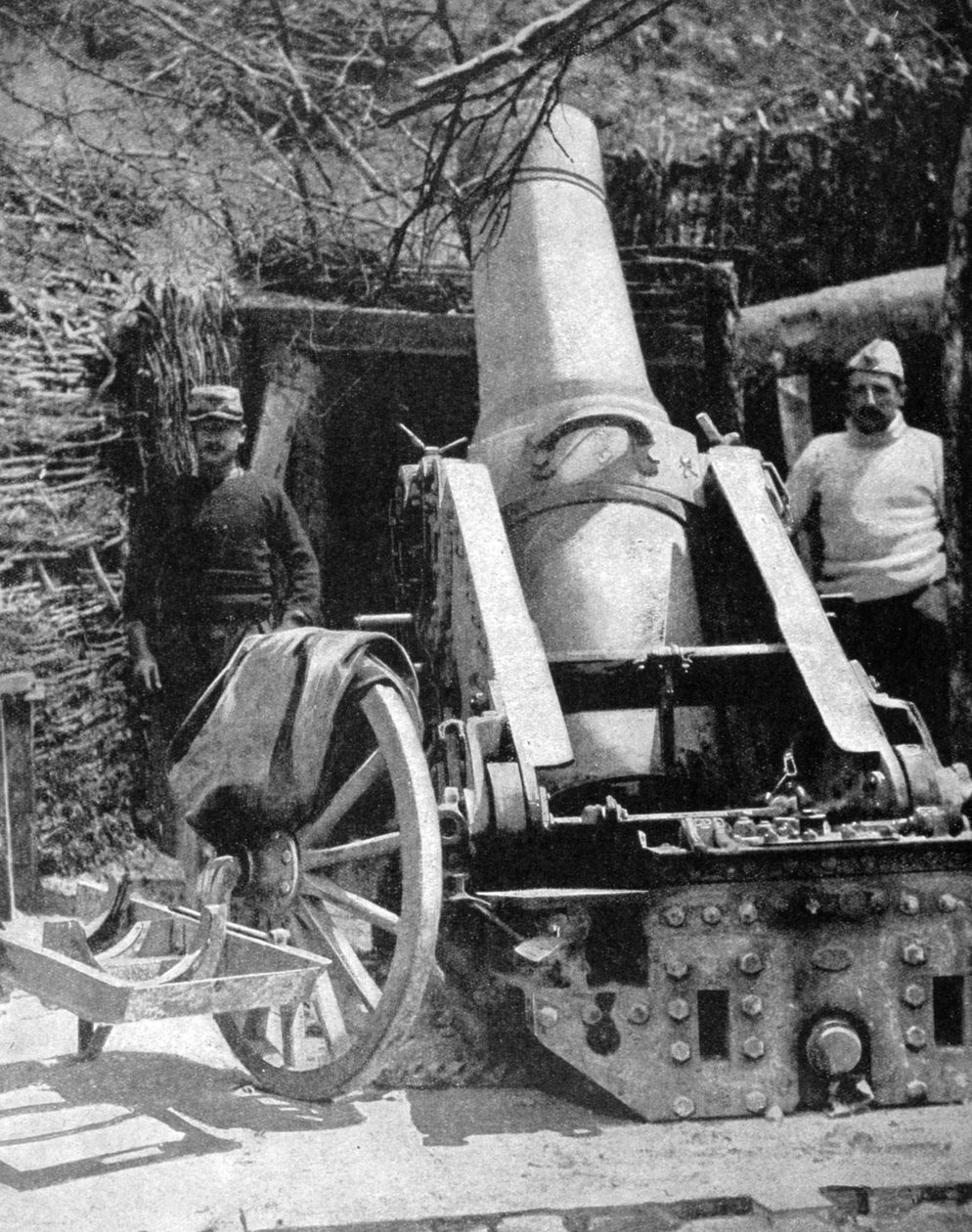 Fransız 270 ağır topçu harcı, Artois, Fransa, I. Dünya Savaşı, 1915 by Unbekannt