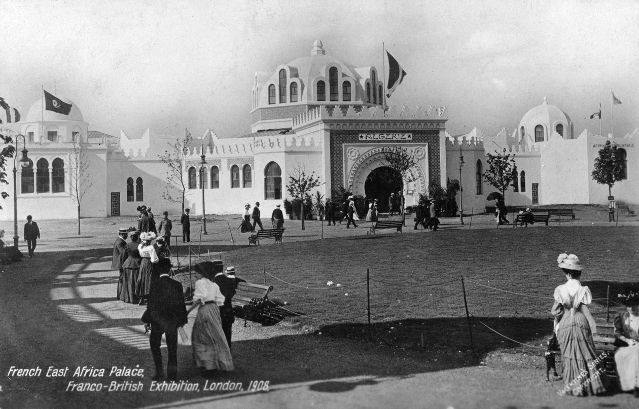 Fransız Doğu Afrika Sarayı, Fransız-İngiliz Sergisi, Londra, 1908 by Unbekannt