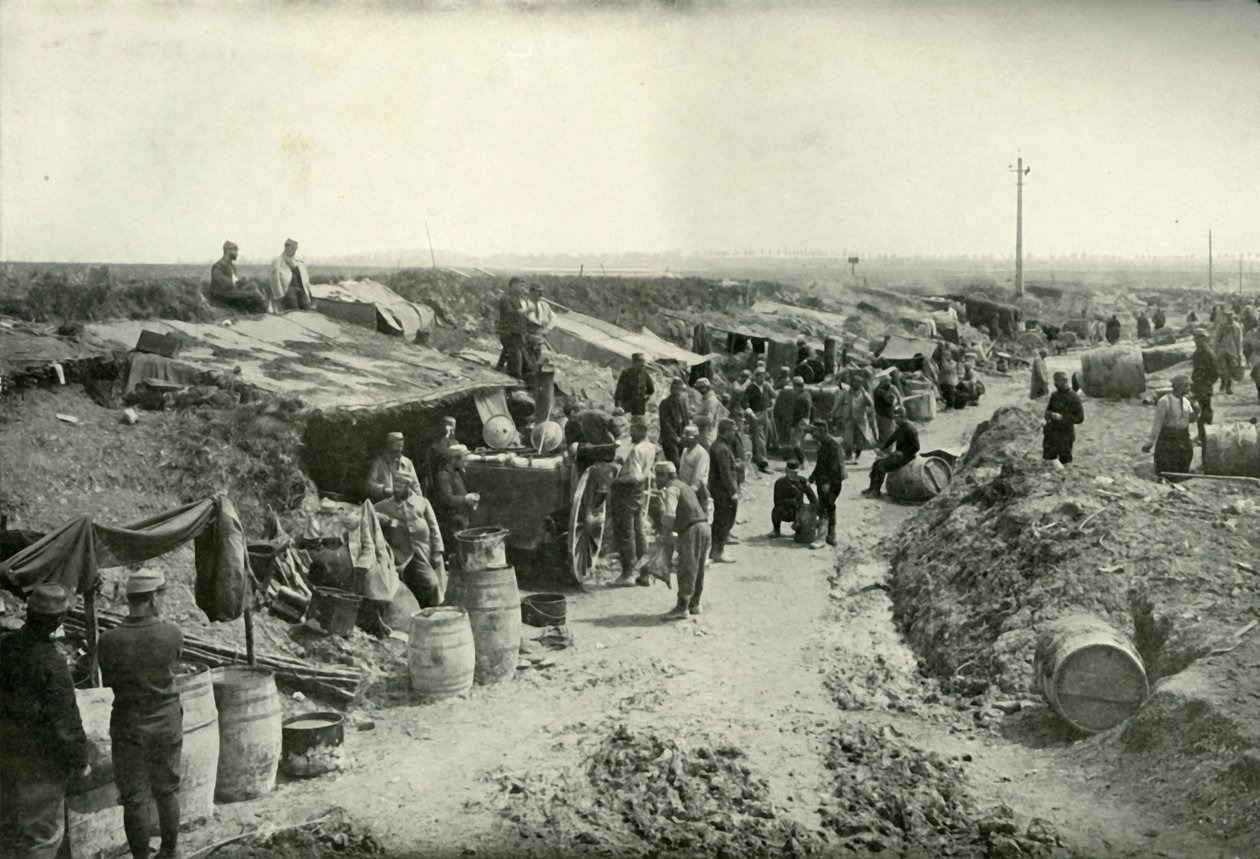 Ateş Hattının Arkasındaki Fransız Saha Servis Mutfakları, 1919. by Unbekannt