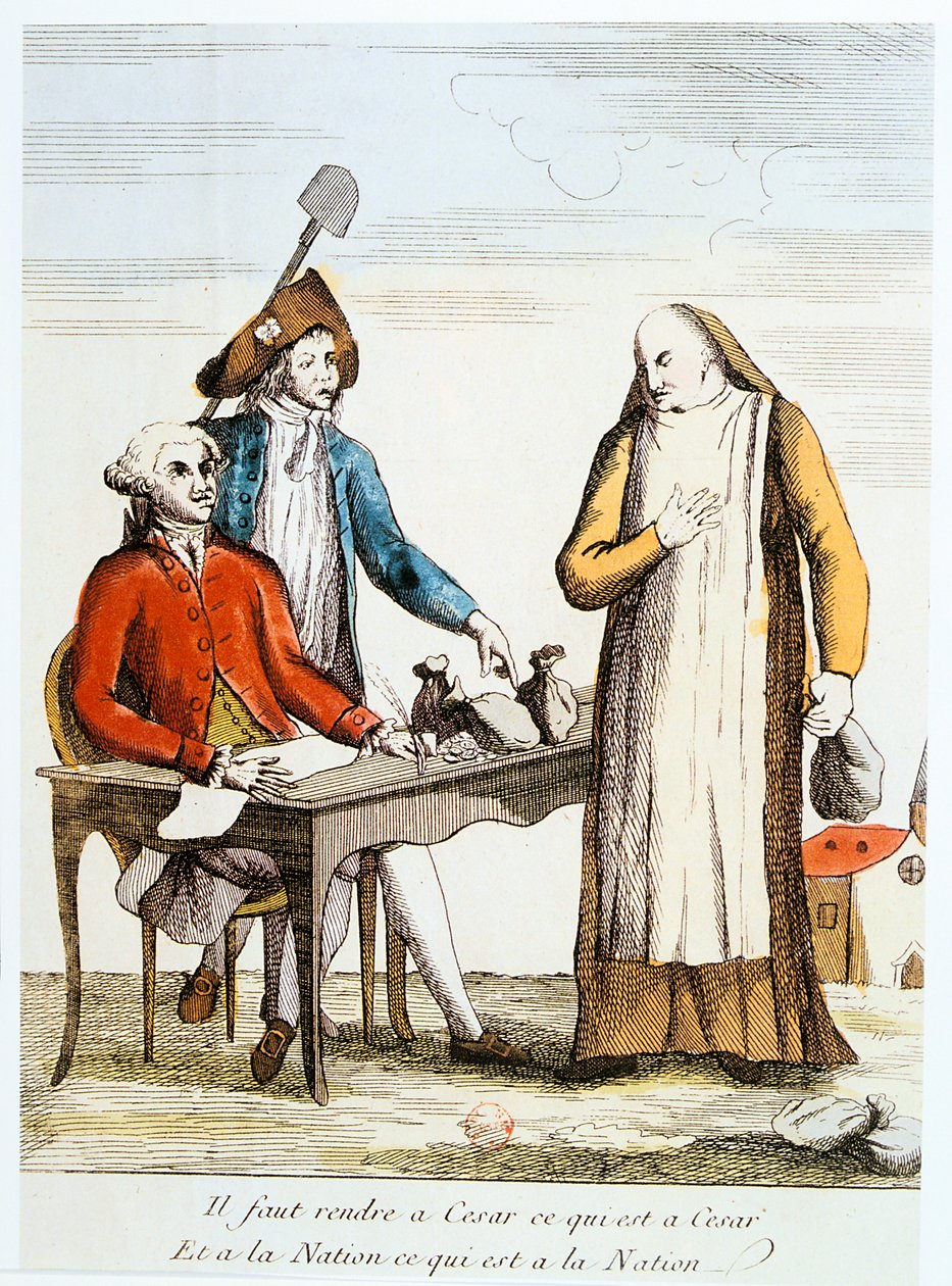 1789 Fransız Devrimi: ruhbanlık karşıtlığı by Unbekannt