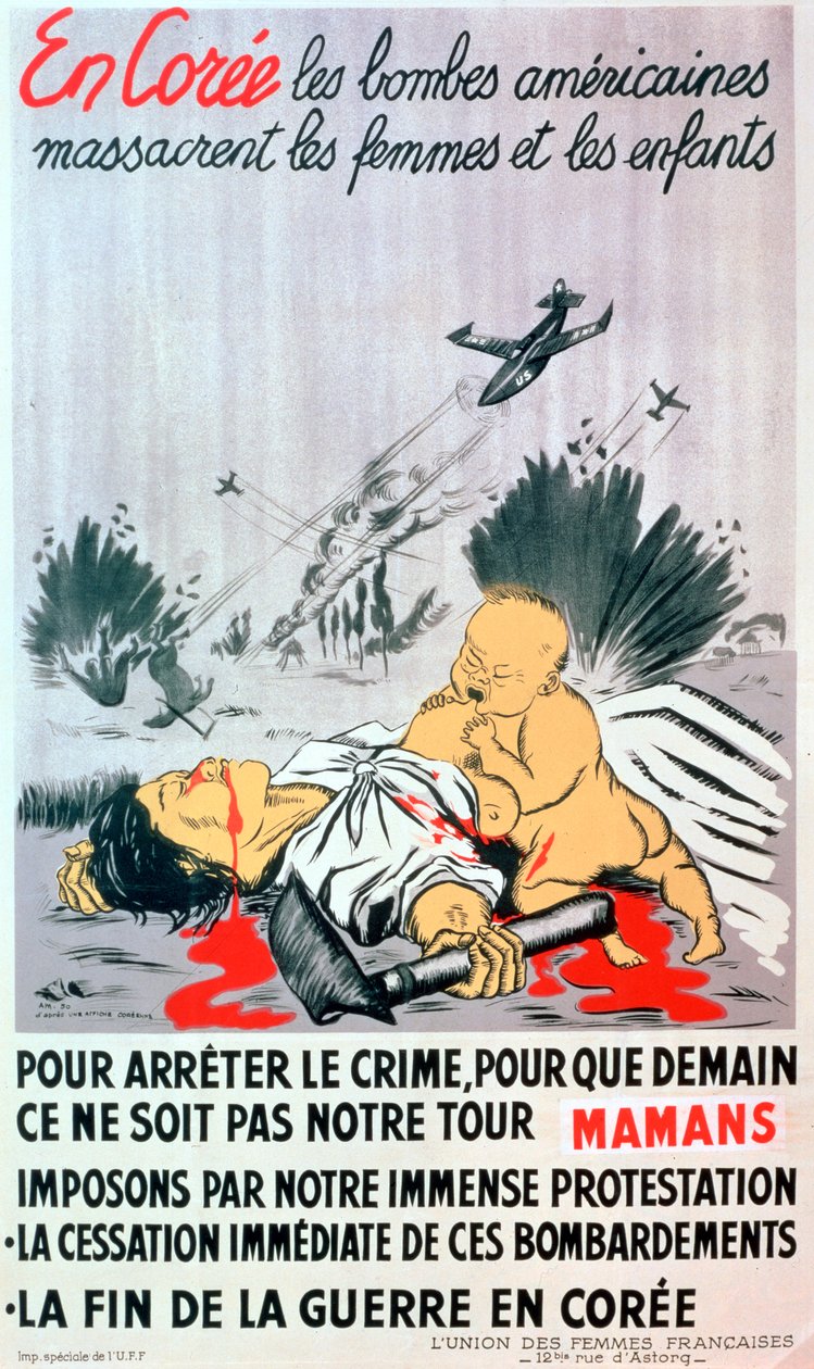 Fransız Kore karşıtı savaş afişi, 1950 by Unbekannt