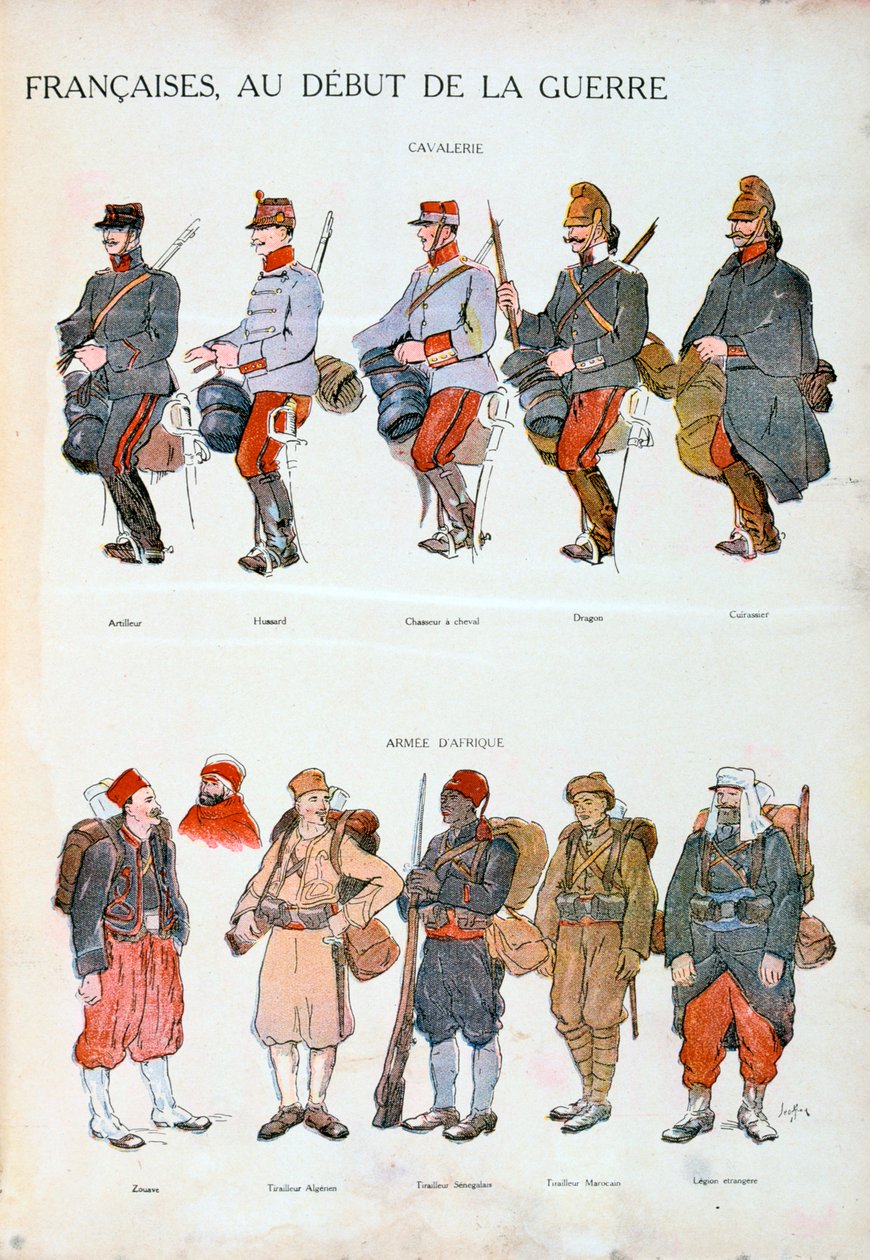 Fransız ordusu üniformaları, Birinci Dünya Savaşı, 1914 by Unbekannt