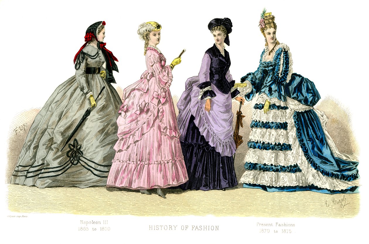 Fransız kostümü: Napolyon III, Mevcut Moda, 1882 by Unbekannt